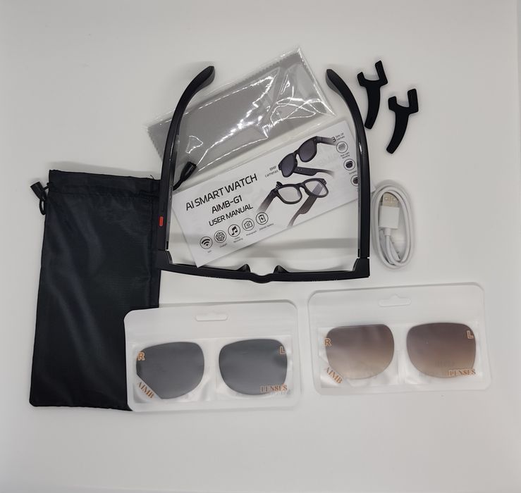 Смарт Окуляри AIMB G1 з камерою та ШІ аналог Ray Ban Meta.