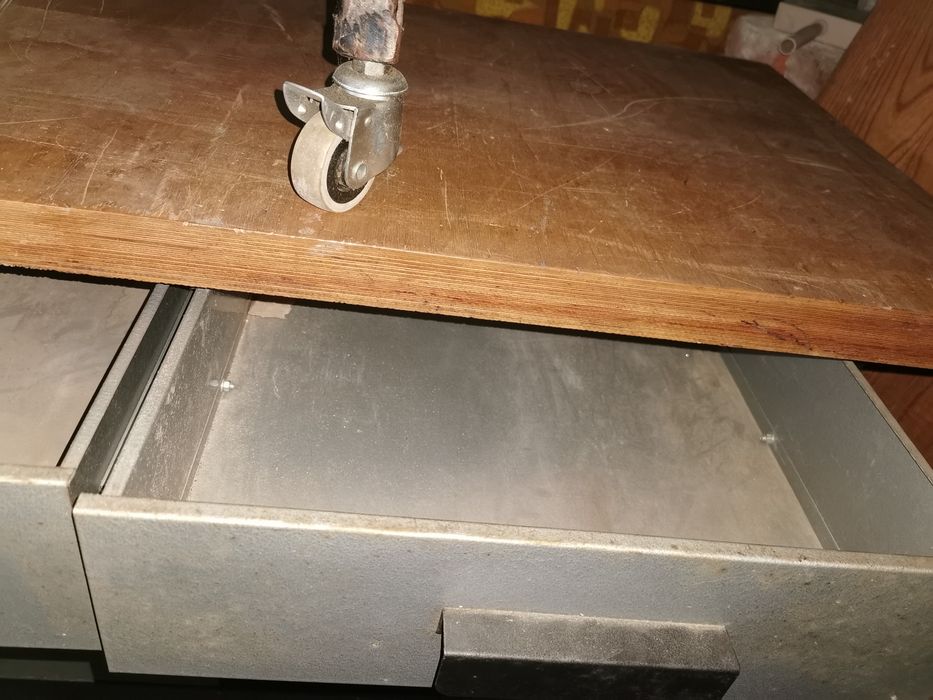 Biurko + szafka garaż warsztat metalowe
