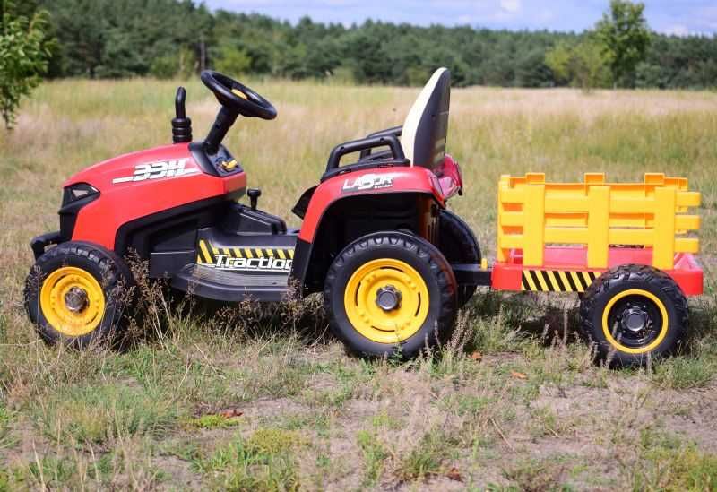 BAWIBUS.PL pojazd TRAKTOR NA AKUMULATOR koparka z przyczepką i kiprem