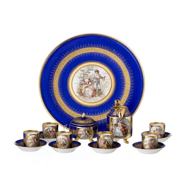 Porcelana - Tête-a-tête - Austrian Royal Vienna
