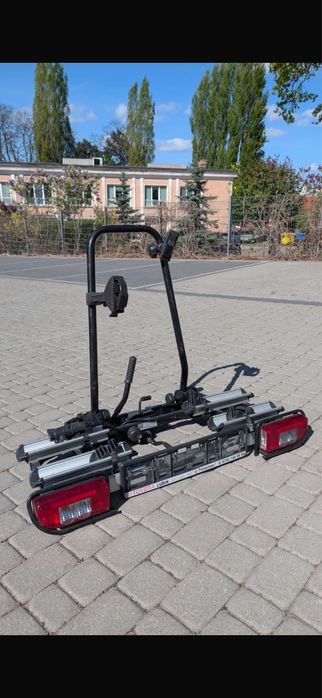 MFT aluline niemiecki solidny bagaznik rowerowy na hak, platforma, lekki, uchylny super stan
