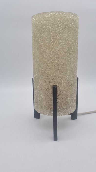 Lampka stołowa Space Age Rakieta design PRL lata 70 Czechosłowacja