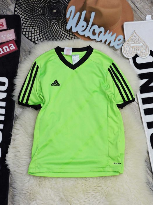 Adidas - oryginalny t-shirt logo , neon r 152