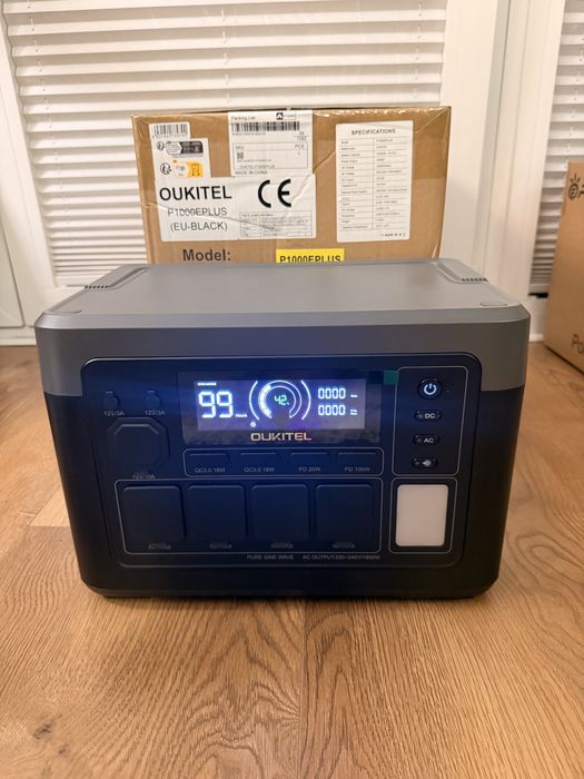 OUKITEL P1000 Plus Przenośna Stacja Zasilania 1800W  1024 Wh