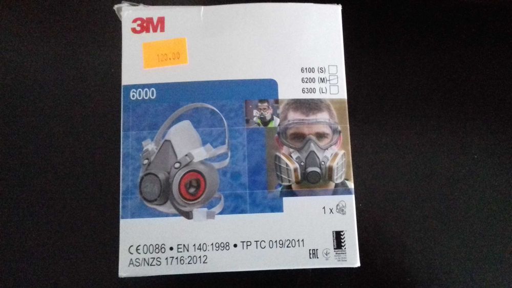 Maska  3M model 6000 + 6 Filtrów