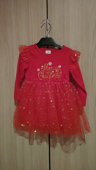 Vestido Natal bebé menina 6-9meses