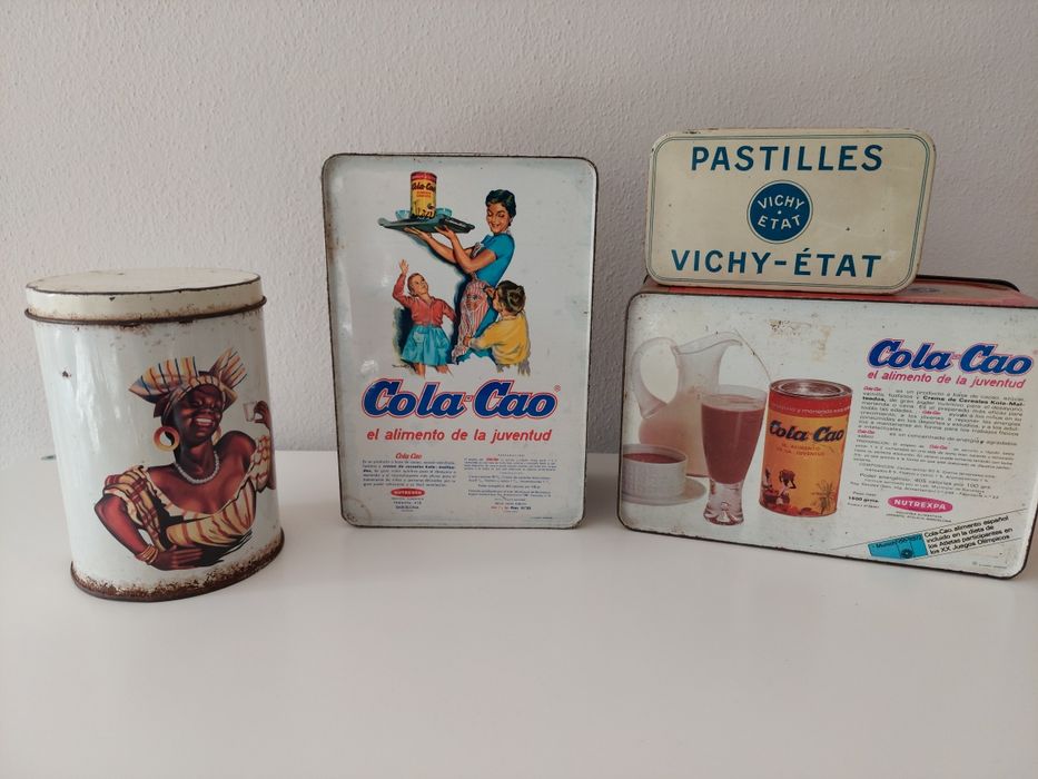 Latas Antigas Coleção- Lote Latas Colecionaveis (6)