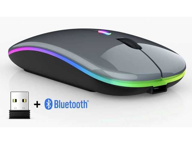 MYSZKA BEZPRZEWODOWA do Komputera LAPTOPA Cicha USB 2.4G + Bluetooth