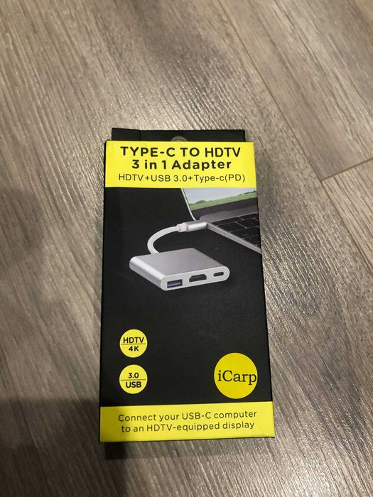 Адаптер перетворювач конвертер Type-C - HDMI USB Type-C