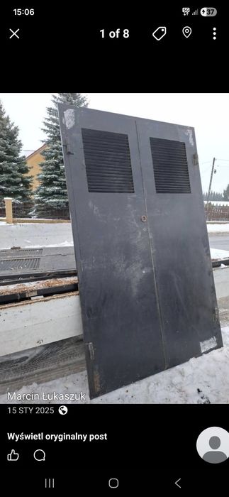 Drzwi metalowe-solidne-nowe