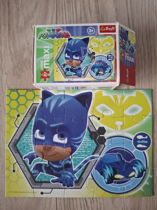 Zestaw puzzli MINI-MAXI Pidżamersi, Psi patrol