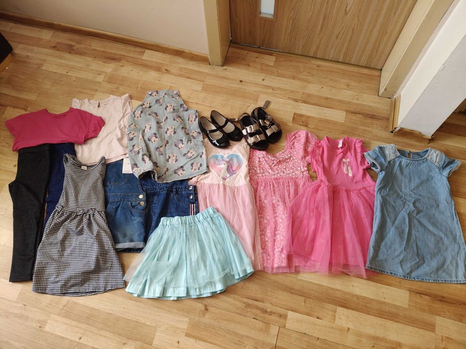 Paka ubrań dziewczynka 116-128