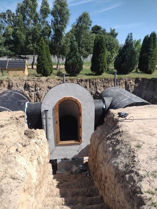 Piwnica betonowa ziemianka 2x350cm B30W8 solidna konstrukcja schody