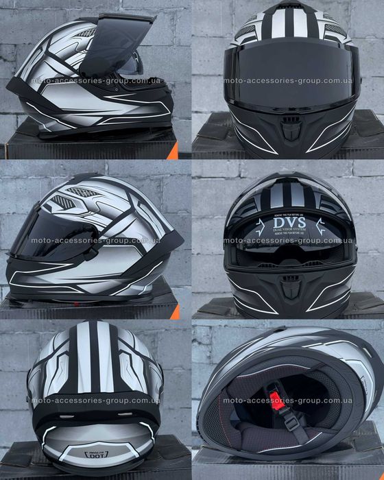 Мотошолом інтеграл TZ з вбудованими окулярами мото шлем интеграл