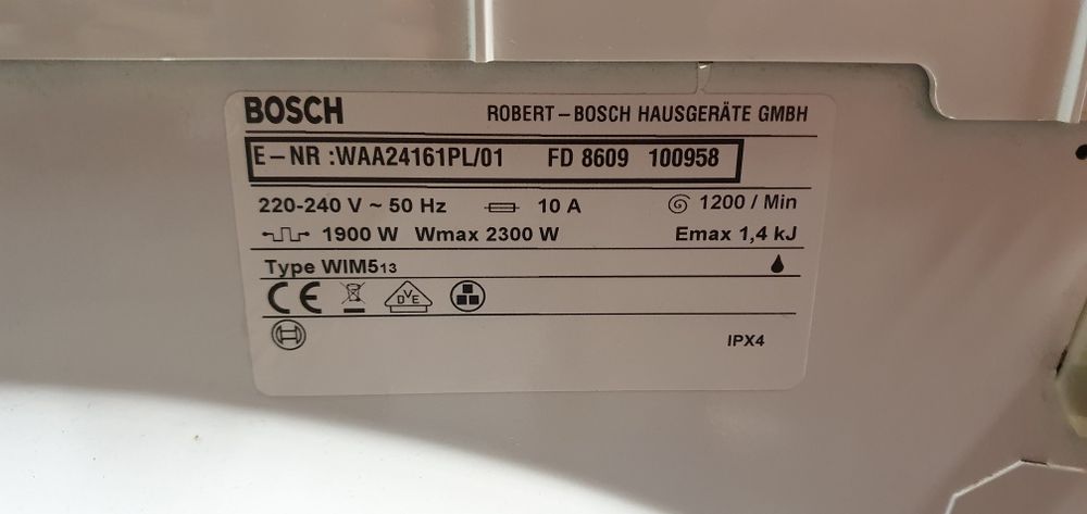 Części do pralki Bosch Classixx 5 WAA24161PL/0