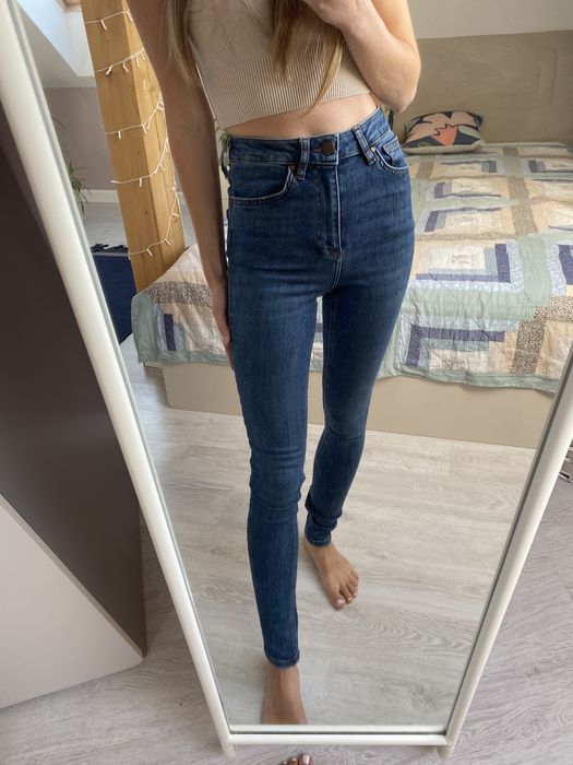 Spodnie jeansowe Cubus Hannah XS/XXS 26 skinny High Waist rurki