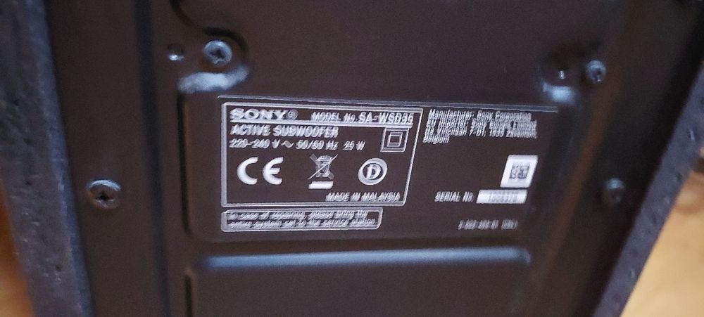 Sony subwoofer sony