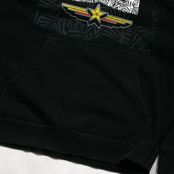 Y2k hoodie DC Rockstar bluza z kapturem M grunge sk8 print