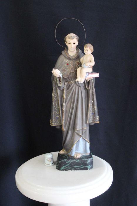 Estatueta vintage dos anos 70 de Santo António