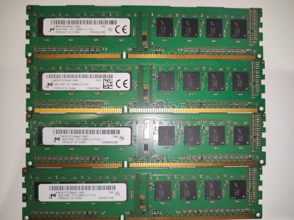 16GB RAM (4GBx4) ddr3 1600mhz