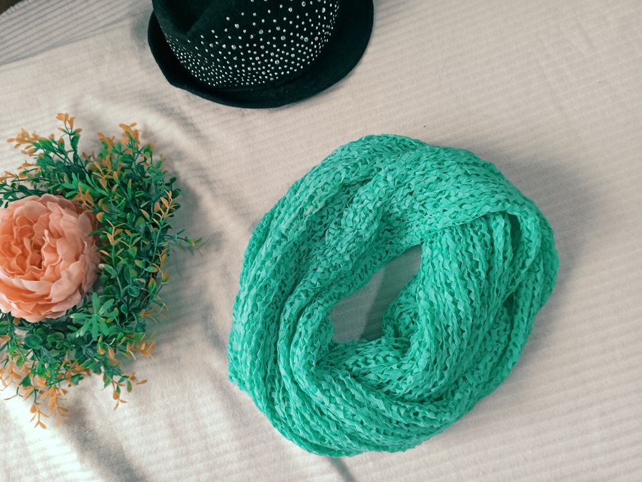 Sg Tuba szalik szal miętowy zielony