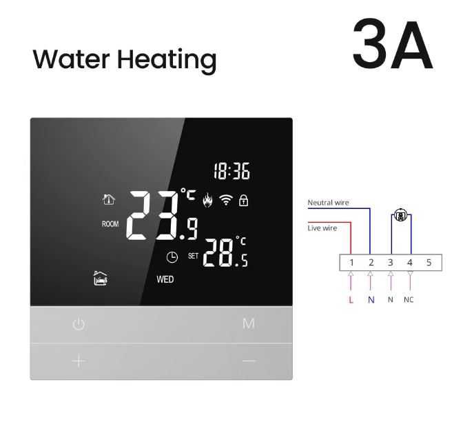 Bezprzewodowy termostat Tuya Wifi elektrycznego ogrzewania podłogowego