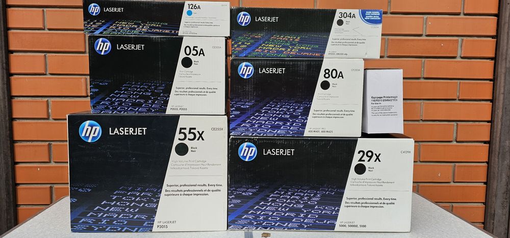 Продам лазерні тонери- картриджі для принтерів  HP, Canon, Xerox.