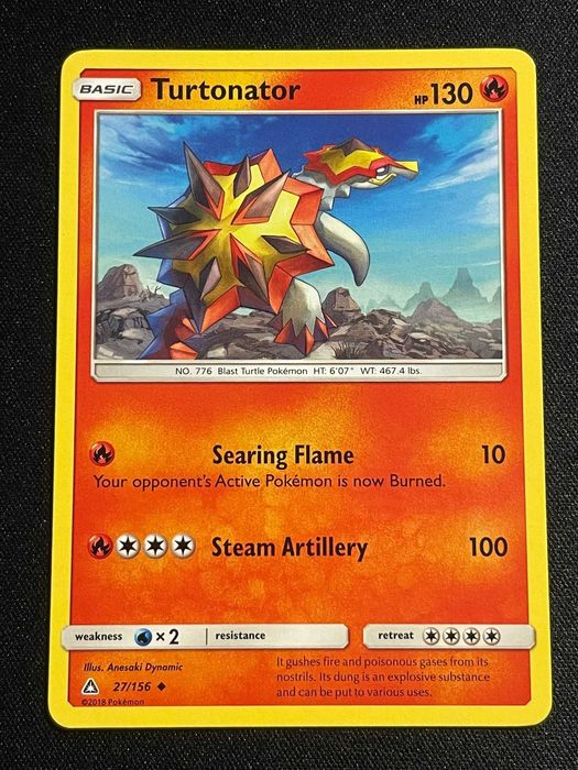Carta Pokémon Turtonator 27/157 Ultra Prism
