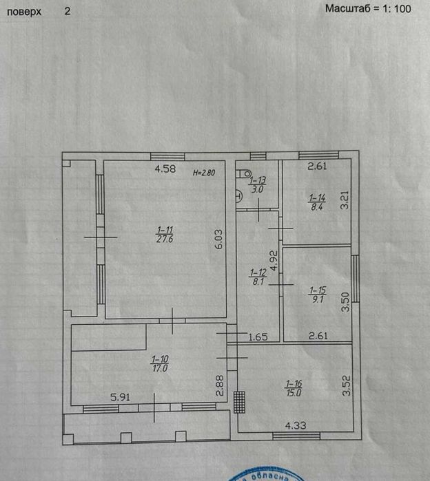 Продаж цегляного двоповерхового будинку в с. Березна