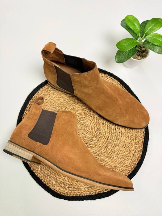 Чоловічі чоботи з натуральної замші фірми Office London