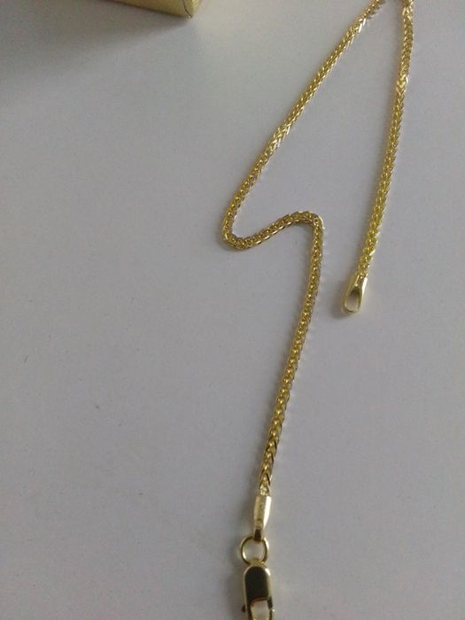 Złota damska bransoletka lisi ogon złoto 585 długość 19cm