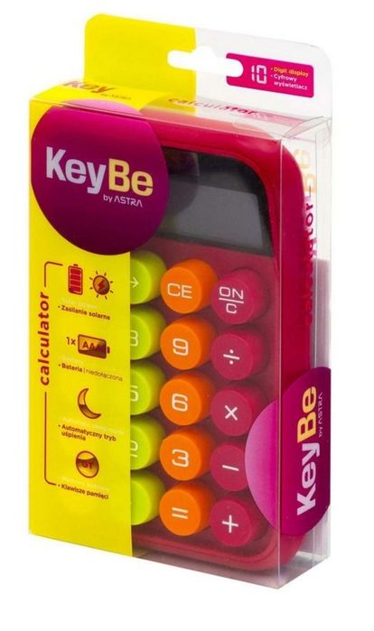 Kalkulator biurkowy 10-cyfrowy Neon Line 1 KeyBe blister,100x150 mm