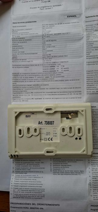 Termostato para Caldeira, Aquecimento Programável - Caleffi