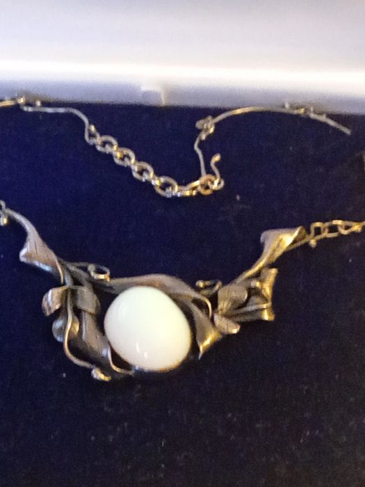 Okazała kolia ze srebra cena ost.