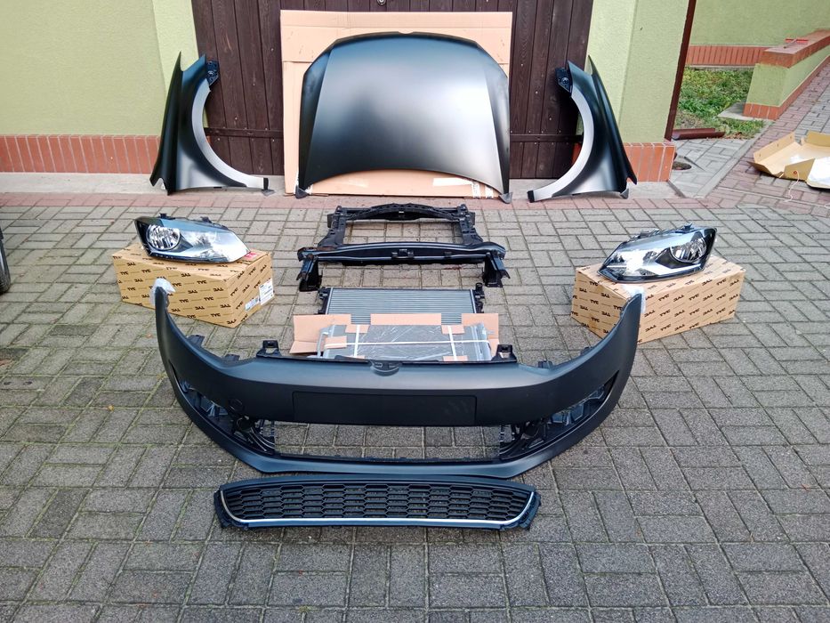 VW POLOLO 6R 2009 + zderzak maska błotniki belka pas przedni zestaw