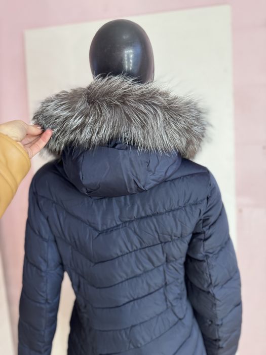 Sale!! Жіночий пуховик з натуральним хутром 42 44 46 пальто