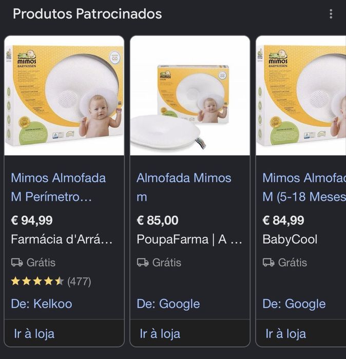 Almofada para bebes Mimos M