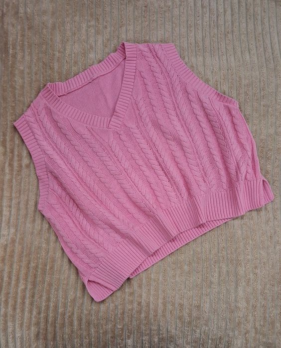 В'язана желетка оверсайз