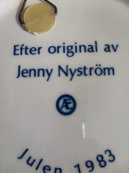 Talerz ozdobny Jenny Nyström szwecja