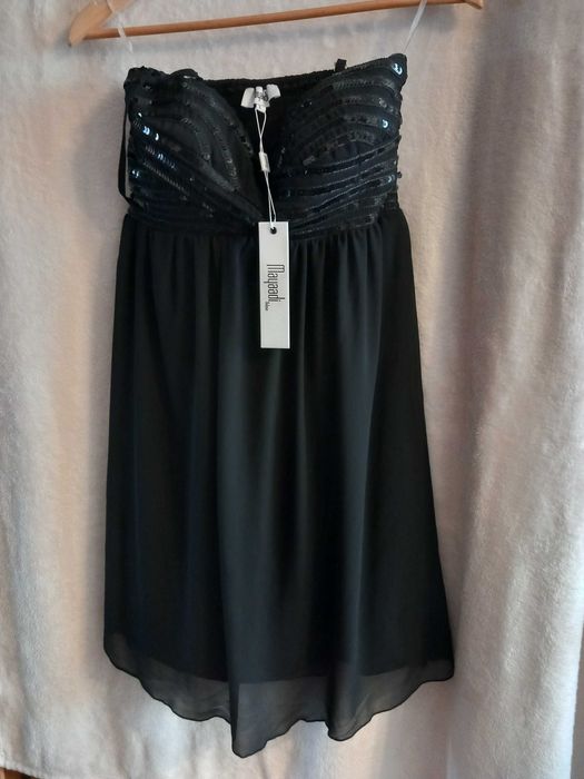 czarna elegancka sukienka  mayaadi L