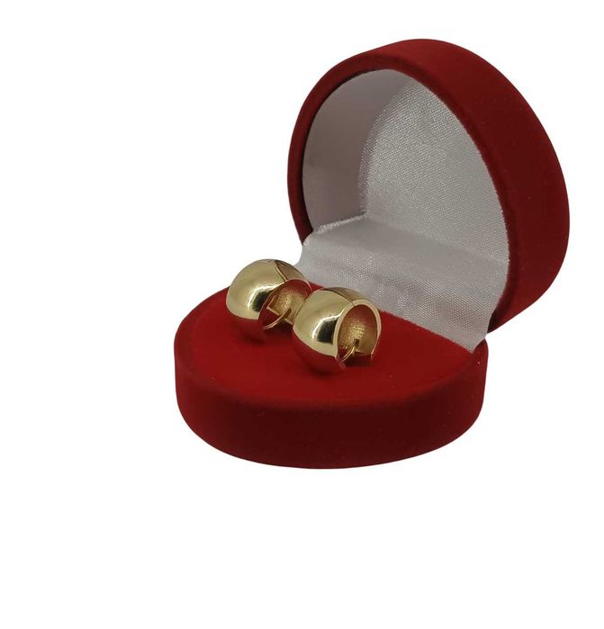 Stylowe ZŁOTE Kolczyki KÓŁKA 585 2.48G