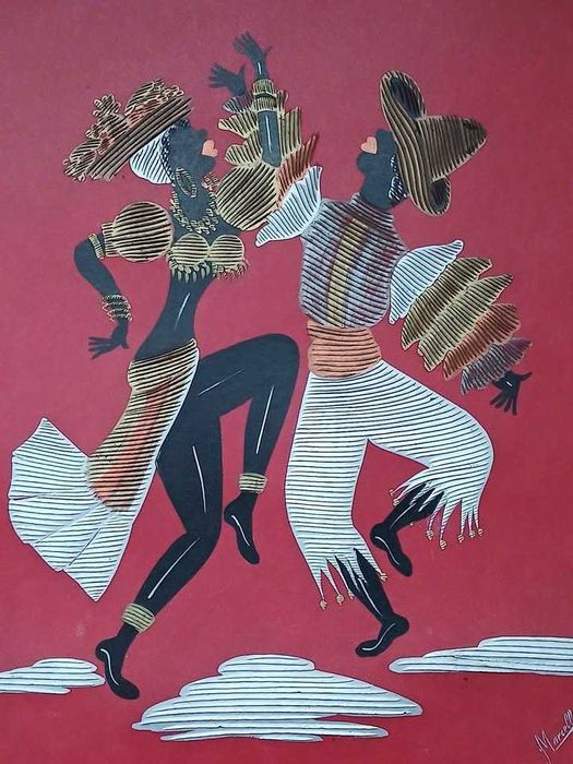 Quadro Original Arte Africana