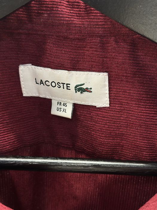 Вельветова сорочка Lacoste