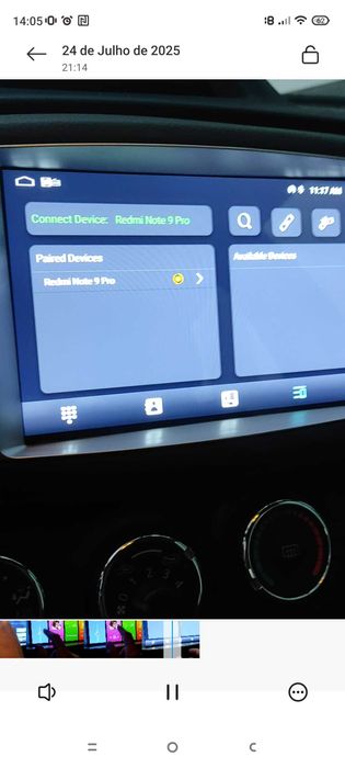 Rádio Android para Toyota Yaris Novo