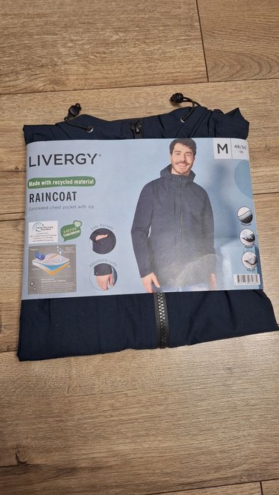 Kurtka parka męska wiatrówka  przeciwdeszczowa M Livergy nowa