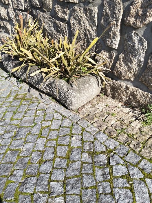 Várias pias em pedra
