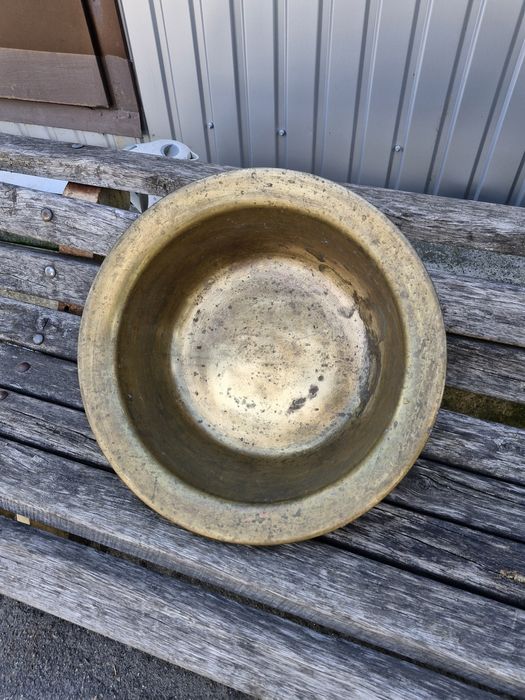 Латунний таз ,миска латунна або умивальник декор для бані сауни