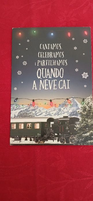 Postal Boas Festas-Quando a neve cai