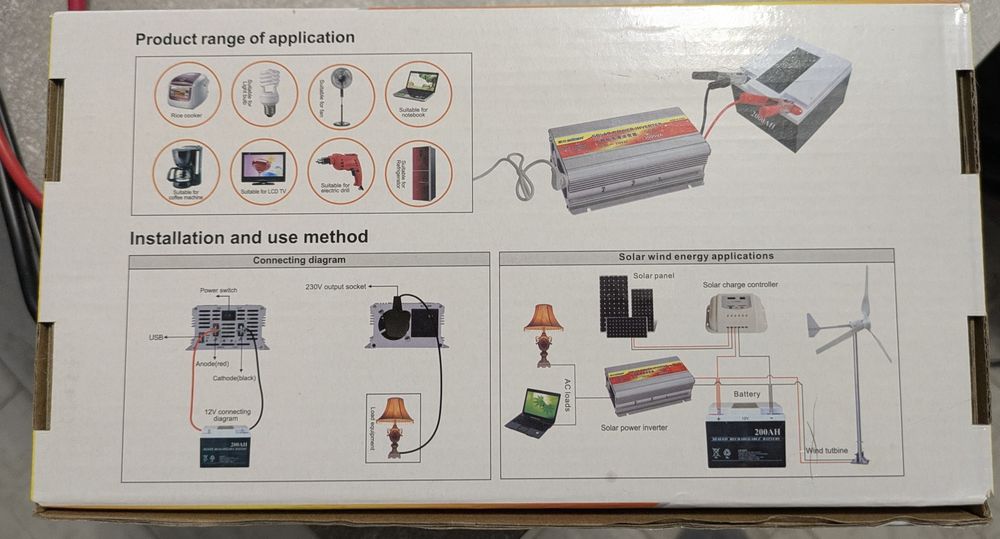 Продам инвертор  с 12 на 220 вольт