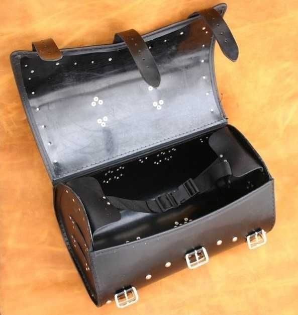 Kufer tylni motocyklowy skórzany K9 A, B, C producent SAKO